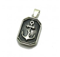 PE001240 Sterling silver pendant solid 925 Anchor EMPRESS